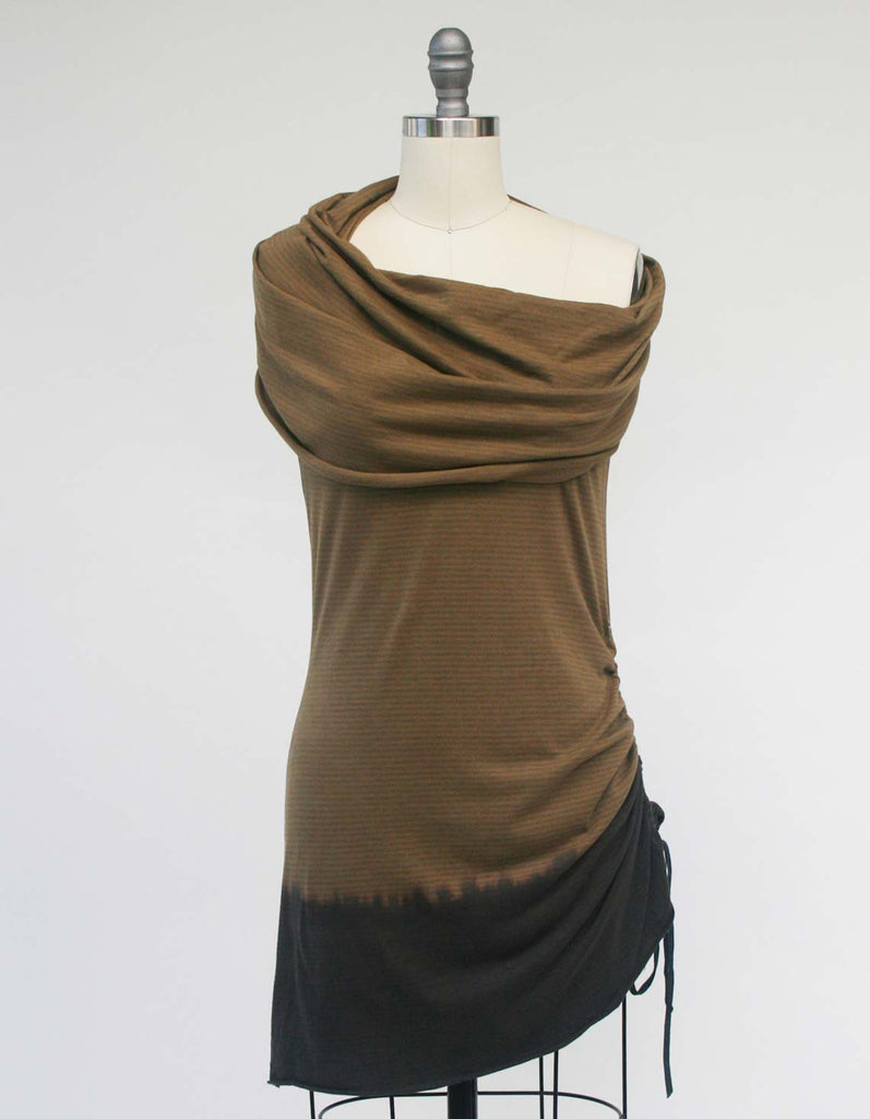 Dip-Dye Carmel Cowl Tank/Mini